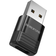 Адаптер OTG BOROFONE BV18 USB 2.0 AM to Type-CF Black