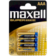 Батарейка MAXELL Super Alkaline AAA 4шт/уп (790336.04.EU)