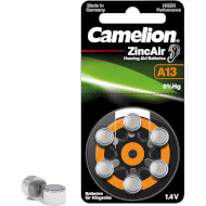 Батарейка для слуховых аппаратов CAMELION Zinc-Air 13 6шт/уп (15056013)