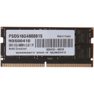 Модуль пам'яті PATRIOT Signature Line SO-DIMM DDR5 4800MHz 16GB (PSD516G480081S)