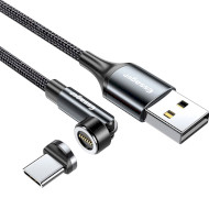 Кабель ESSAGER Universal 540° Rotate Magnetic Charging Cable 3A USB-A to Type-C 1м Gray (EXCCXT-WX0G)