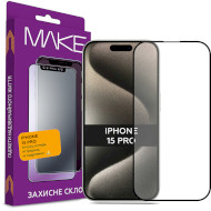 Захисне скло MAKE Asahi Glass для iPhone 15 Pro (MGF-AI15P)