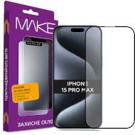 Защитное стекло MAKE Asahi Glass для iPhone 15 Pro Max (MGF-AI15PM)