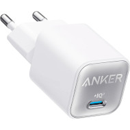 Зарядний пристрій ANKER PowerPort 511 Nano III GaN 30W 1xUSB-C PIQ3.0 White (A2147G21)