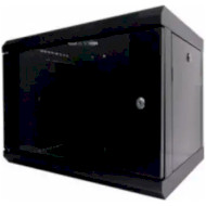 Настенный шкаф 19" HYPERNET WMNC-35-9U-FLAT-AC-Black (9U, 600x350мм, RAL9005)