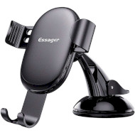 Автодержатель для смартфона ESSAGER MoJack Gravity Car Phone Holder Black