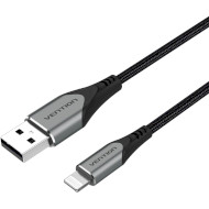 Кабель VENTION USB2.0 AM/Lightning 2.4A 2м Gray (LABHH)