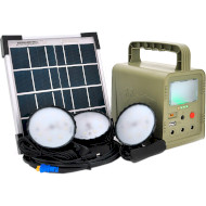 Ліхтар переносний BRAZZERS BRPF-CF42/5 + сонячна панель + 3 LED лампи