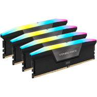 Модуль памяти CORSAIR Vengeance RGB Black DDR5 6000MHz 96GB Kit 4x24GB (CMH96GX5M4B6000C30)