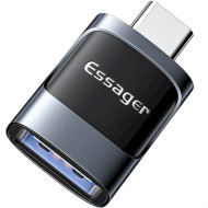 Адаптер OTG ESSAGER Xuankong USB Female to Type-C Male Gray (EZJAC-XL01)