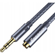 Кабель-удлинитель ESSAGER Monster Headphone Extension Cable mini-jack 3.5 мм 1м Gray (EYPY35-MY0G)