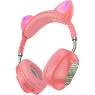 Навушники HOCO ESD13 Skill Cat Pink