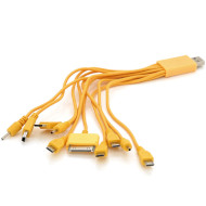 Кабель VOLTRONIC 10-in-1 USB2.0 0.2м Yellow (YT-A10/1-OR)