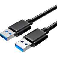 Кабель ESSAGER USB3.0 Male to Male 0.5м Black (EXCAA-YTB01)