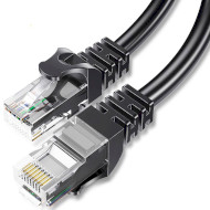 Патч-корд ESSAGER TopSpeed Ethernet Round Cable F/UTP Cat.6 10м Black (EXCWXY-JSF01)