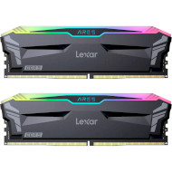 Модуль памяти LEXAR Ares RGB Black DDR5 6800MHz 32GB Kit 2x16GB (LD5U16G68C34LA-RGD)