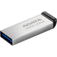 Флэшка ADATA UR350 64GB USB3.2 Silver/Black (UR350-64G-RSR/BK)