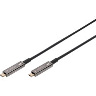 Кабель оптический (AOC) DIGITUS 4K USB Type-C AOC AV Connection Cable USB-C 10м Black (AK-330160-100-S)