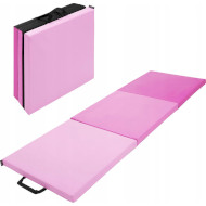 Складаний гімнастичний мат 4FIZJO Tri-Fold Folding Exercise Mat Pink (4FJ0572)