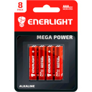 Батарейка ENERLIGHT Mega Power AAA 8шт/уп
