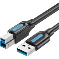 Кабель VENTION USB 3.0 AM/BM 1.5м Black (COOBG)