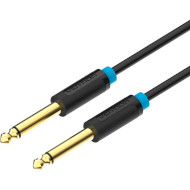 Кабель VENTION Male to Male Audio Cable jack 6.35 мм 3м Black (BAABI)