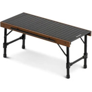 Кемпінговий стіл NATUREHIKE HTM Folding Walnut Table Portable Outdoor Camping 88x39см (6927595797808)