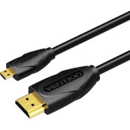 Кабель VENTION Male to Male Micro-HDMI - HDMI v1.4 1м Black (VAA-D03-B100)