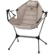 Крісло-гойдалка складане NATUREHIKE Folding Rocking Chair w/Neck Rest Pillow Beige (NH21JJ004-BG)