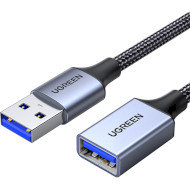 Кабель-удлинитель UGREEN US115 USB-AM to USB-AF 0.5м Gray (10494)
