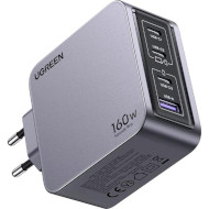 Зарядний пристрій UGREEN X763 Nexode Pro 160W 1xUSB-A, 3xUSB-C, PD3.1, QC4.0 Wall Charger Gray (25877)