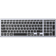 Клавиатура беспроводная UGREEN KU005 Ultra Slim EN/RU Silver/Black (15258)