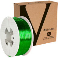Пластик (філамент) для 3D принтера VERBATIM PETG 2.85mm, 1кг, Transparent Green (55065)