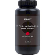 Фотополимерная резина для 3D принтера CREALITY Standard Rigid Resin Plus, 0.5кг, Transparent Red (3302020082)
