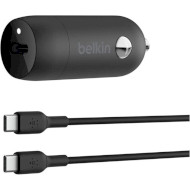 Автомобільний зарядний пристрій BELKIN Boost Up Car Charger 30W Black w/Type-C to Type-C cable (CCA004BT1MBK-B6)