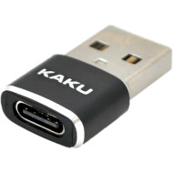 Адаптер iKAKU Haoke USB-A Male for Type-C Female Black (KSC-530)