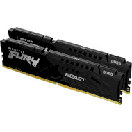Модуль памяти KINGSTON FURY Beast Black DDR5 6400MHz 64GB Kit 2x32GB (KF564C32BBK2-64)