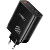 Зарядний пристрій ROMOSS AC100I 1xUSB-A, 3xUSB-C, 100W Black (AC100I-12-234H)