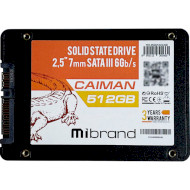 SSD диск WIBRAND Caiman 512GB 2.5" SATA Bulk (WI2.5SSD/CA512GB)