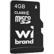 Карта пам'яті WIBRAND microSDHC 4GB Class 4 (WICDC4/4GB)