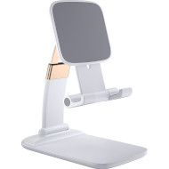 Подставка для смартфона ESSAGER Knight Foldable Desk Mobile Phone Holder Stand (Plastic) White