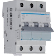 Выключатель автоматический HAGER MCN325 3p, 25А, C, 6кА