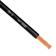 Силовой кабель ПВ3 ЗЗКМ 1x0.75мм² 100м, чёрный (704928-BK)