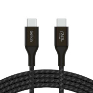 Кабель BELKIN Boost Up Charge Braided USB-C to USB-C 1м Black (CAB015BT1MBK)