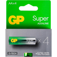 Батарейка GP Super AA 4шт/уп (15A21-SB4/4891199216763)