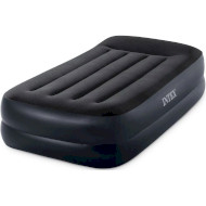 Матрац надувний c підголівником INTEX Pillow Rest Raised Bed 191x99 Black (64122)