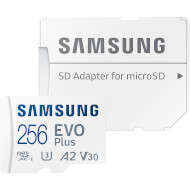 Карта пам'яті SAMSUNG microSDXC EVO Plus 256GB UHS-I U3 V30 A2 Class 10 + SD-adapter (MB-MC256SA/EU)