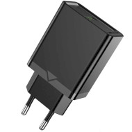 Зарядний пристрій VENTION USB-A, QC3.0, 18W Wall Charger Black (FABB0-EU)
