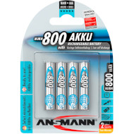 Акумулятор ANSMANN AAA 800mAh maxE 4шт/уп (5035042)