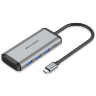 Порт-реплікатор VENTION 6-in-1 USB-C to USB3.0x3/SD/TF/PD (TGRHB)